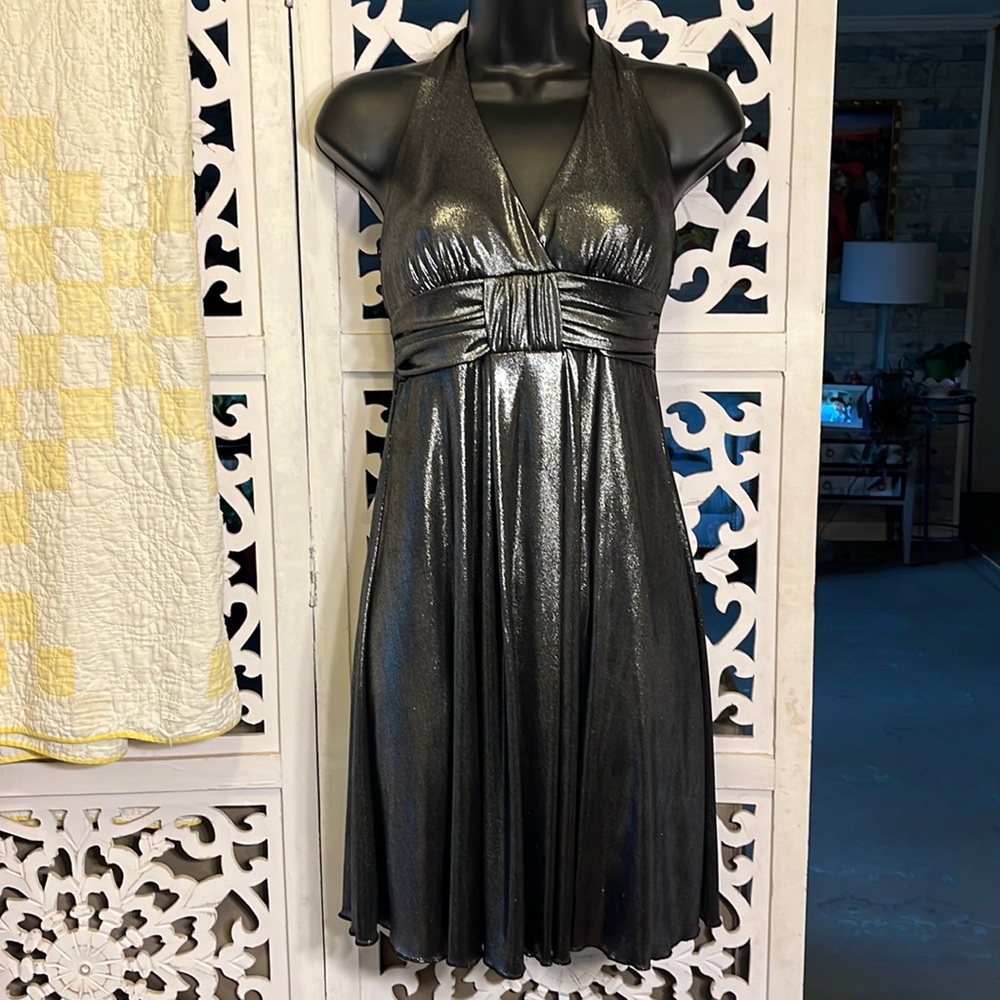 Speechless-stunning,black,silver,shimmer  backless dress! Size small.